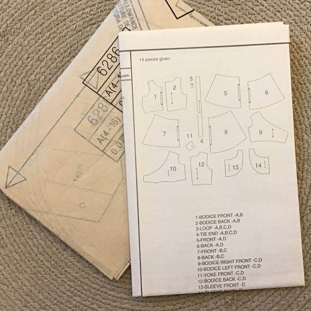 Uncut blouse pattern - Picture 4 of 4